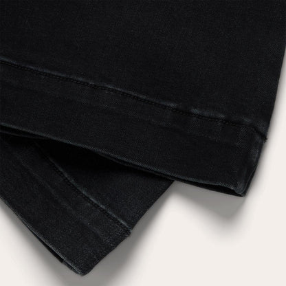 921 High Rise Flare Jeans Black Women Stetson Denim