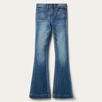921 High Rise Flare Jeans Blue Women Stetson Denim