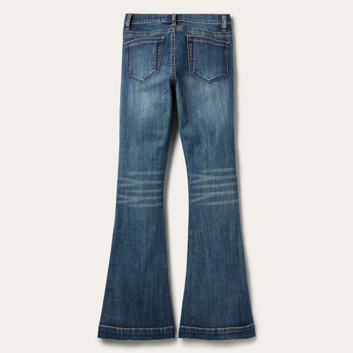 921 High Rise Flare Jeans Blue Women Stetson Denim