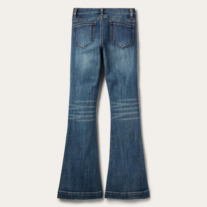 921 High Rise Flare Jeans Blue Women Stetson Denim
