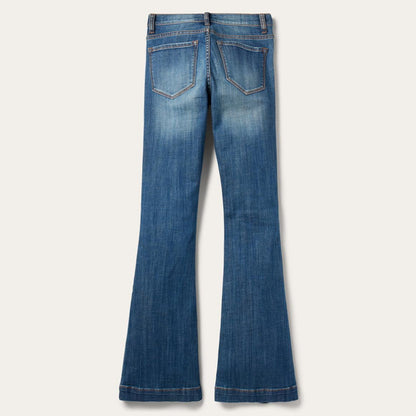 921 High Rise Flare Jeans Blue Women Stetson Denim