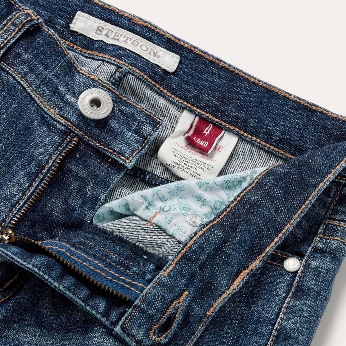 921 High Rise Flare Jeans Blue Women Stetson Denim