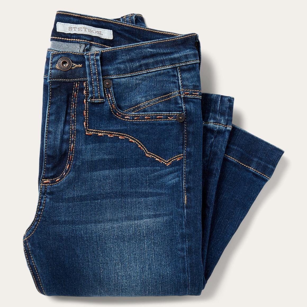 921 High Rise Flare Jeans Blue Women Stetson Denim
