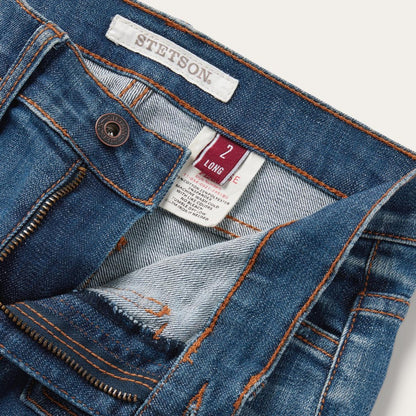921 High Rise Flare Jeans Blue Women Stetson Denim
