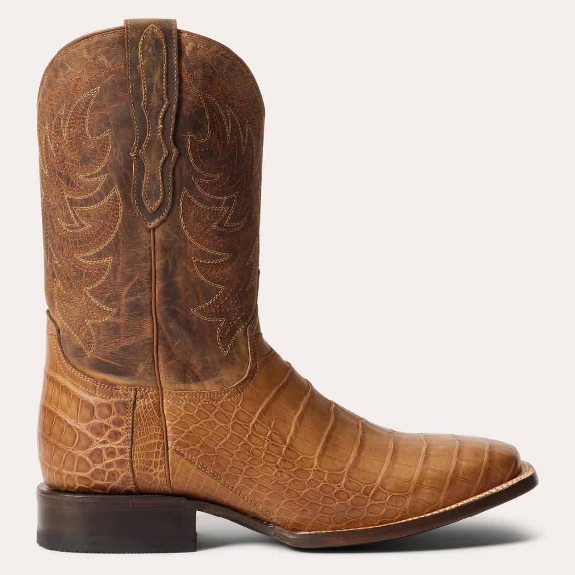 Aces Alligator Boots Brown Men Stetson Exotics