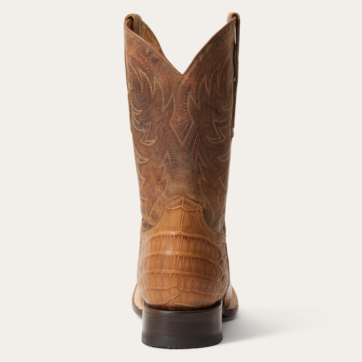 Aces Alligator Boots Brown Men Stetson Exotics