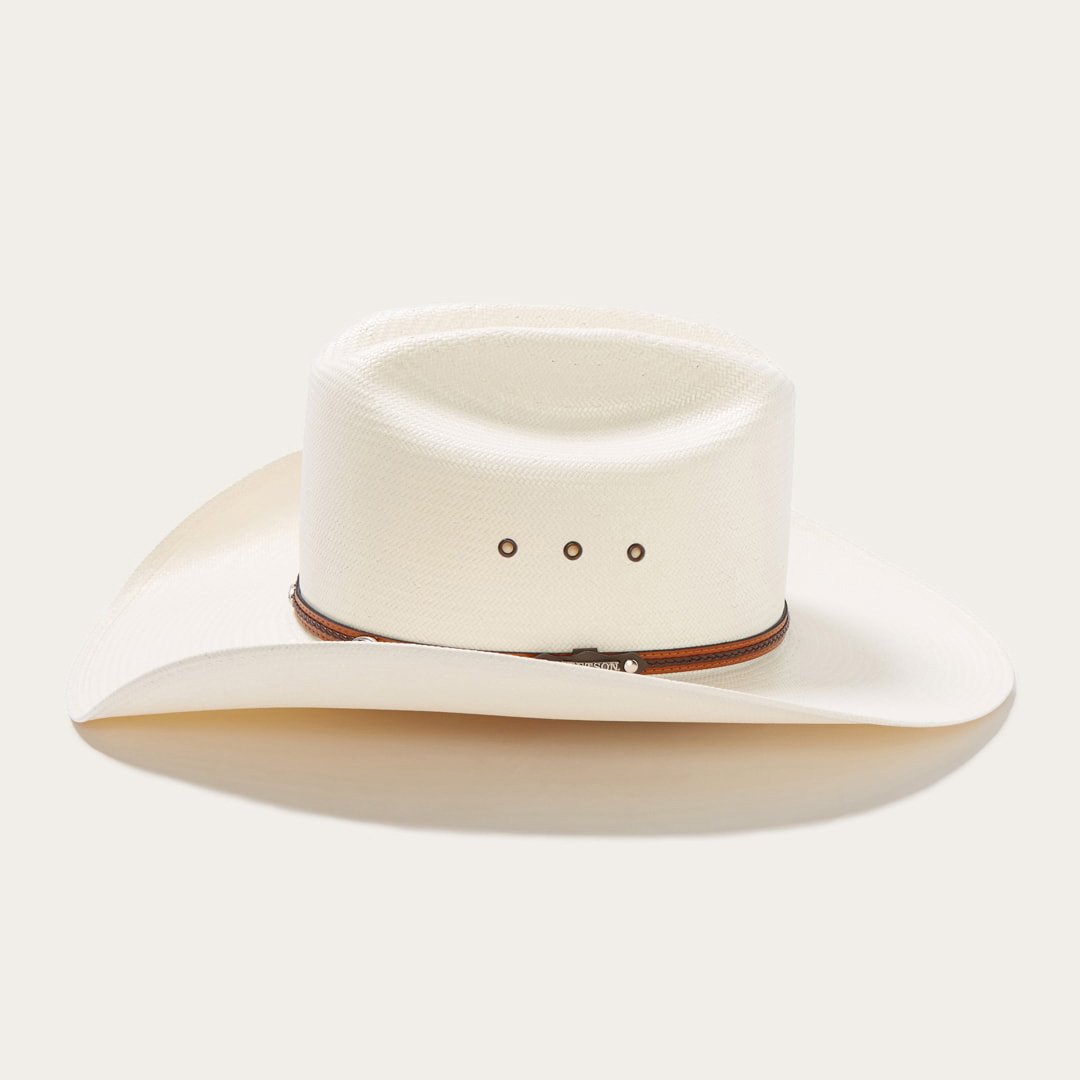 Alamo 8X Straw Cowboy Hat Natural Men/Women Stetson Western