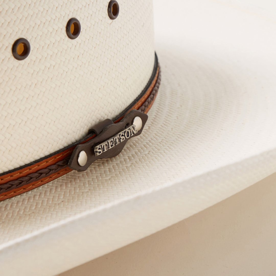 Alamo 8X Straw Cowboy Hat Natural Men/Women Stetson Western