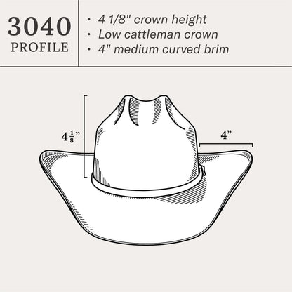 Alamo 8X Straw Cowboy Hat Natural Men/Women Stetson Western