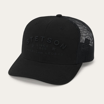 American Legend Trucker Cap Black Men/Women Stetson Caps & Truckers