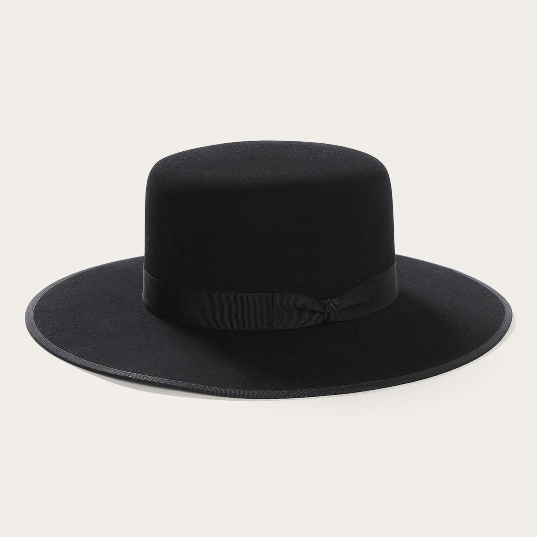 Amish 4X Wool Felt Hat Black Men/Women Stetson Fedora