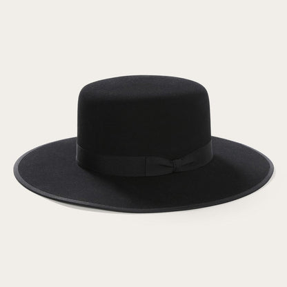Amish 4X Wool Felt Hat Black Men/Women Stetson Fedora