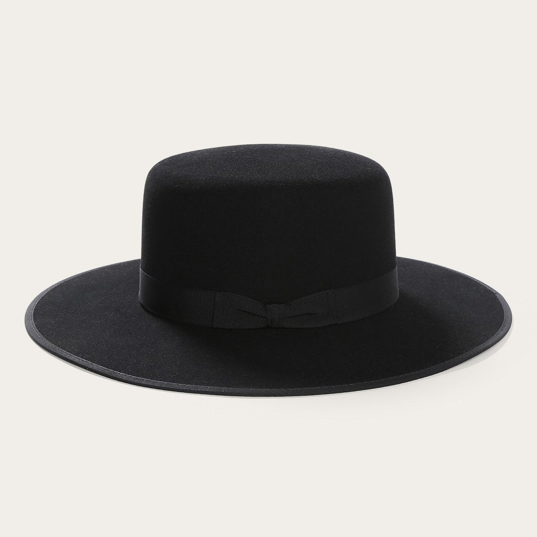 Amish 4X Wool Felt Hat Black Men/Women Stetson Fedora