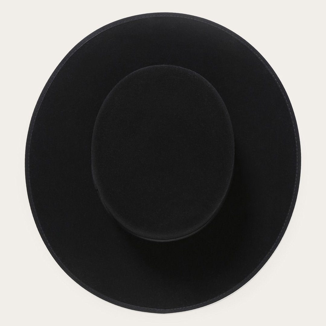 Amish 4X Wool Felt Hat Black Men/Women Stetson Fedora