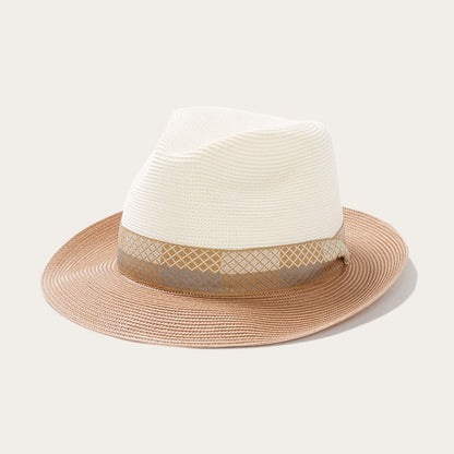 Andover Milan Fedora Ivory Cognac Men/Women Stetson Fedora