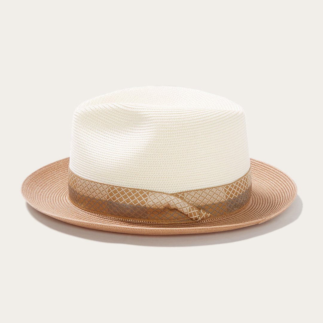 Andover Milan Fedora Ivory Cognac Men/Women Stetson Fedora