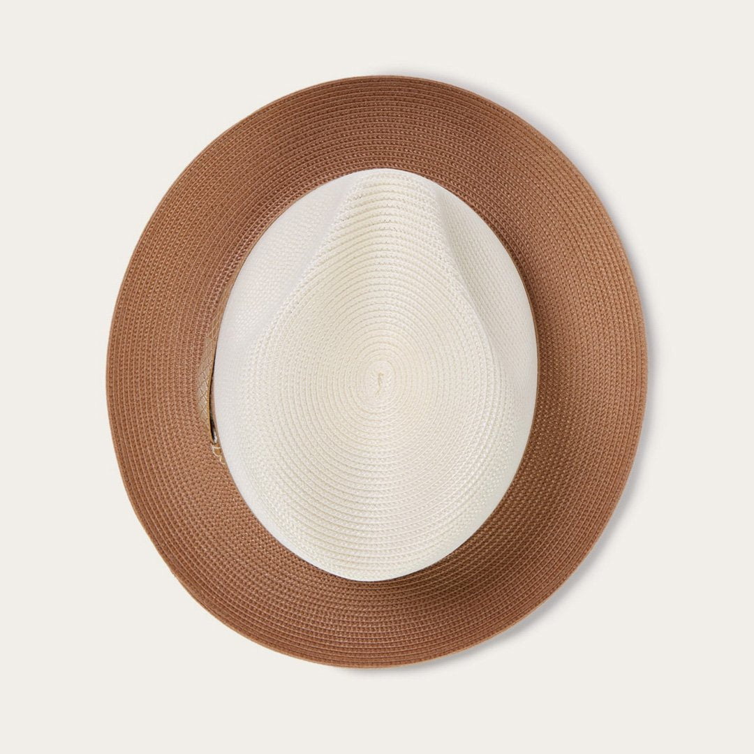 Andover Milan Fedora Ivory Cognac Men/Women Stetson Fedora
