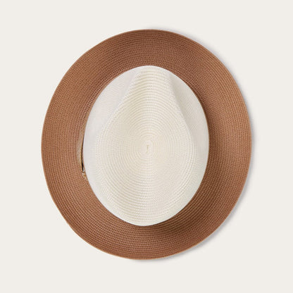 Andover Milan Fedora Ivory Cognac Men/Women Stetson Fedora