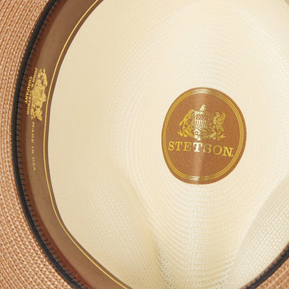 Andover Milan Fedora Ivory Cognac Men/Women Stetson Fedora