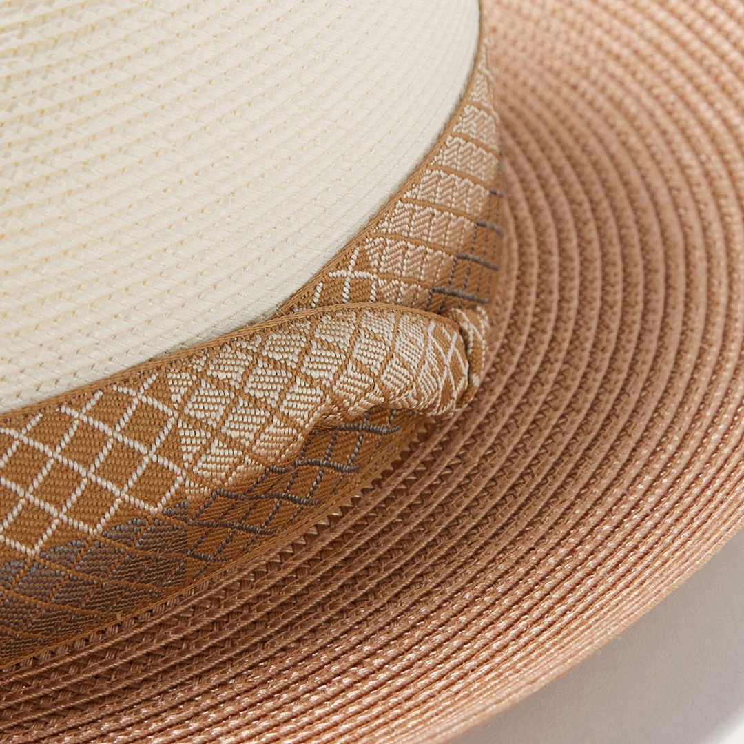 Andover Milan Fedora Ivory Cognac Men/Women Stetson Fedora
