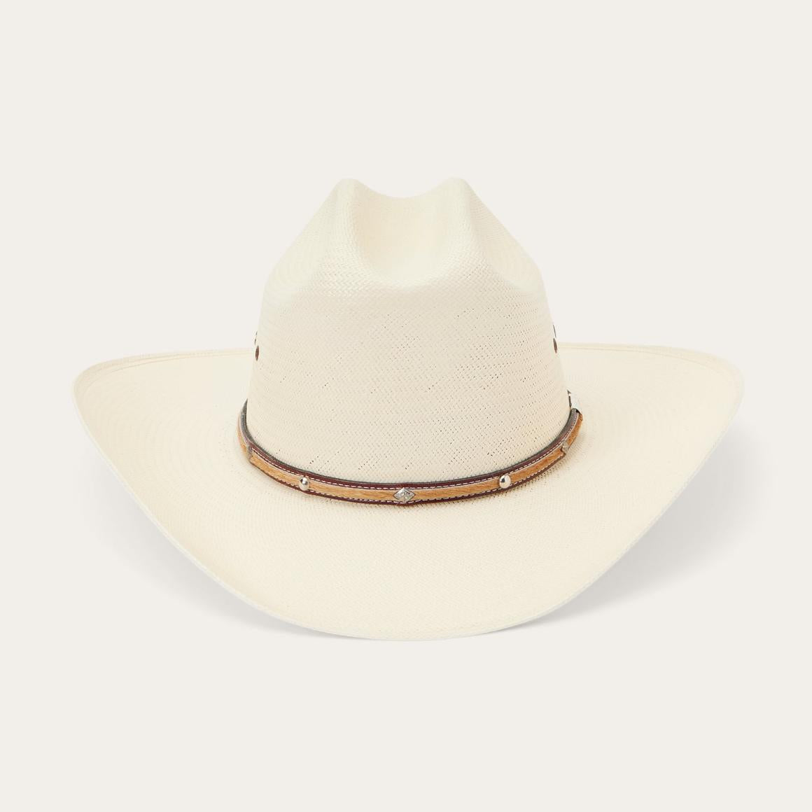 Angus 10X Straw Cowboy Hat Natural Men/Women Stetson Western
