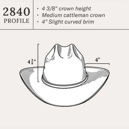 Angus 10X Straw Cowboy Hat Natural Men/Women Stetson Western