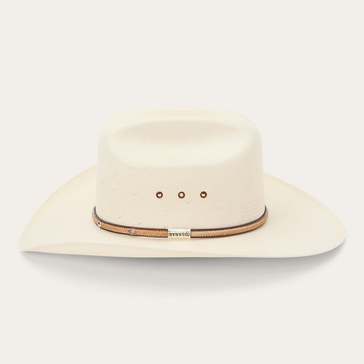 Angus 10X Straw Cowboy Hat Natural Men/Women Stetson Western