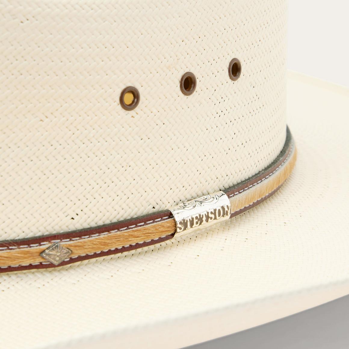 Angus 10X Straw Cowboy Hat Natural Men/Women Stetson Western
