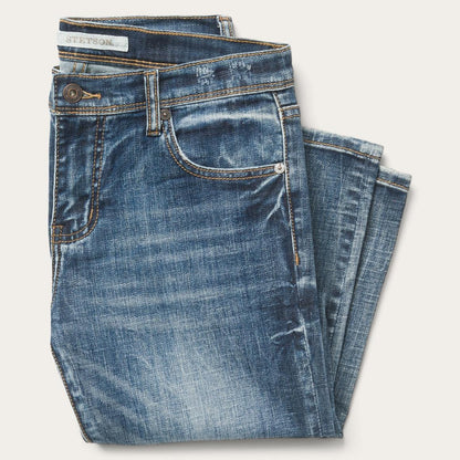 Ankle-Length Boyfriend Fit Jean Blue Women Stetson Denim