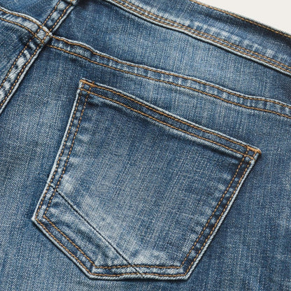Ankle-Length Boyfriend Fit Jean Blue Women Stetson Denim