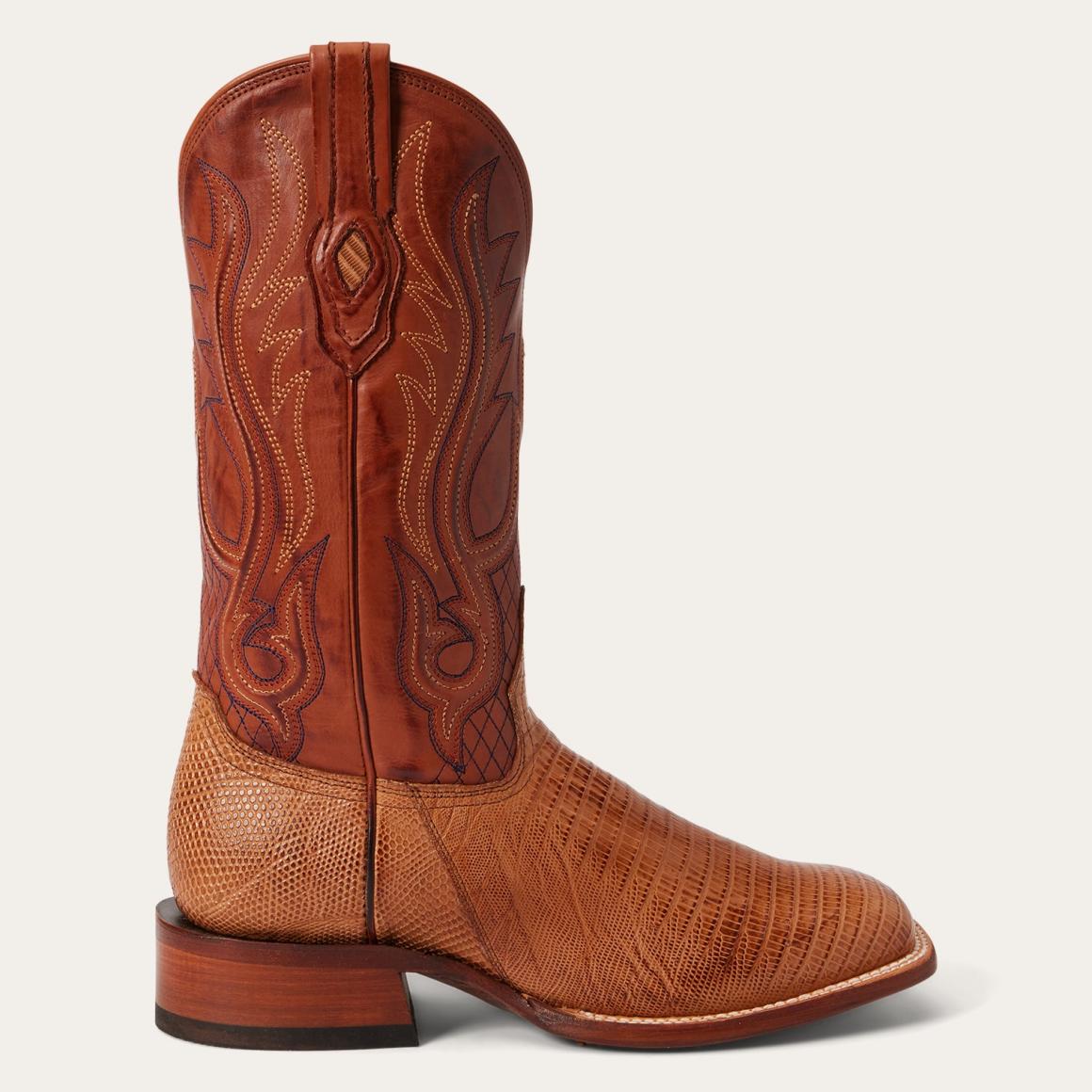 Arlington Teju Boot Tan Men Stetson Exotics