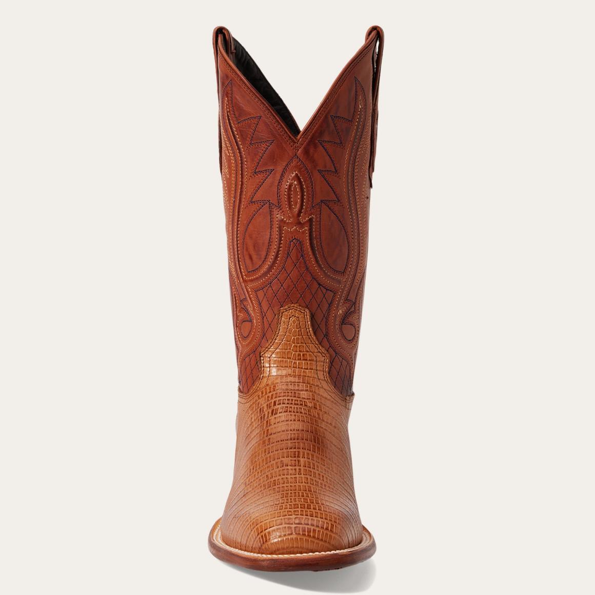 Arlington Teju Boot Tan Men Stetson Exotics