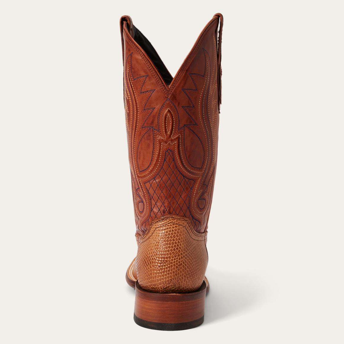 Arlington Teju Boot Tan Men Stetson Exotics