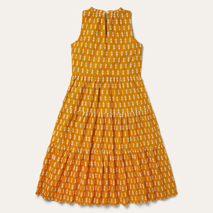 Aztec Dress Yellow Women Stetson Midi