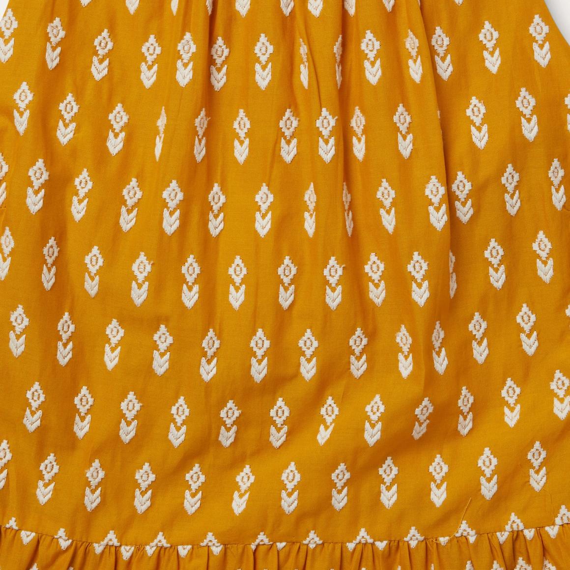 Aztec Dress Yellow Women Stetson Midi