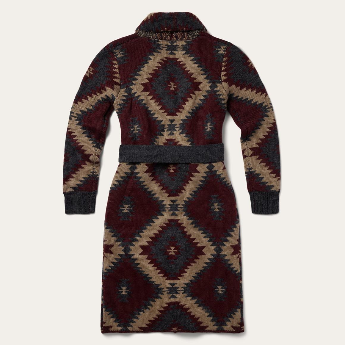 Aztec Duster Sweater Wine Women Stetson Sweaters