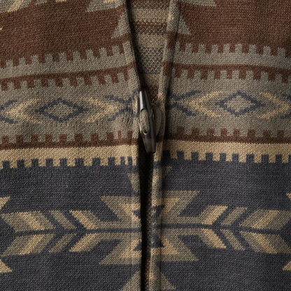 Aztec Print Sweater Poncho Multi Women Stetson Sweaters