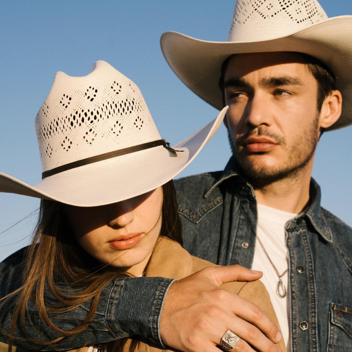 Baker 10X Straw Cowboy Hat Natural Men/Women Stetson Western