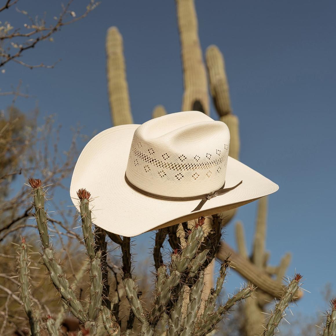 Baker 10X Straw Cowboy Hat Natural Men/Women Stetson Western