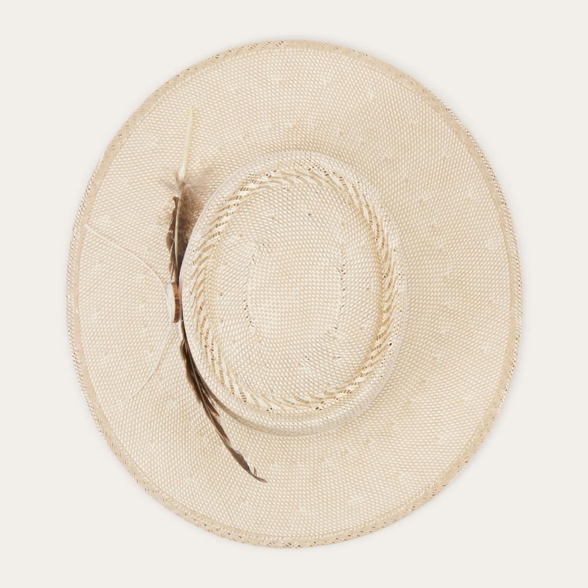 Batterson Straw Hat Ivory/tan Men/Women Stetson Fedora