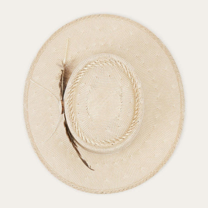 Batterson Straw Hat Ivory/tan Men/Women Stetson Fedora