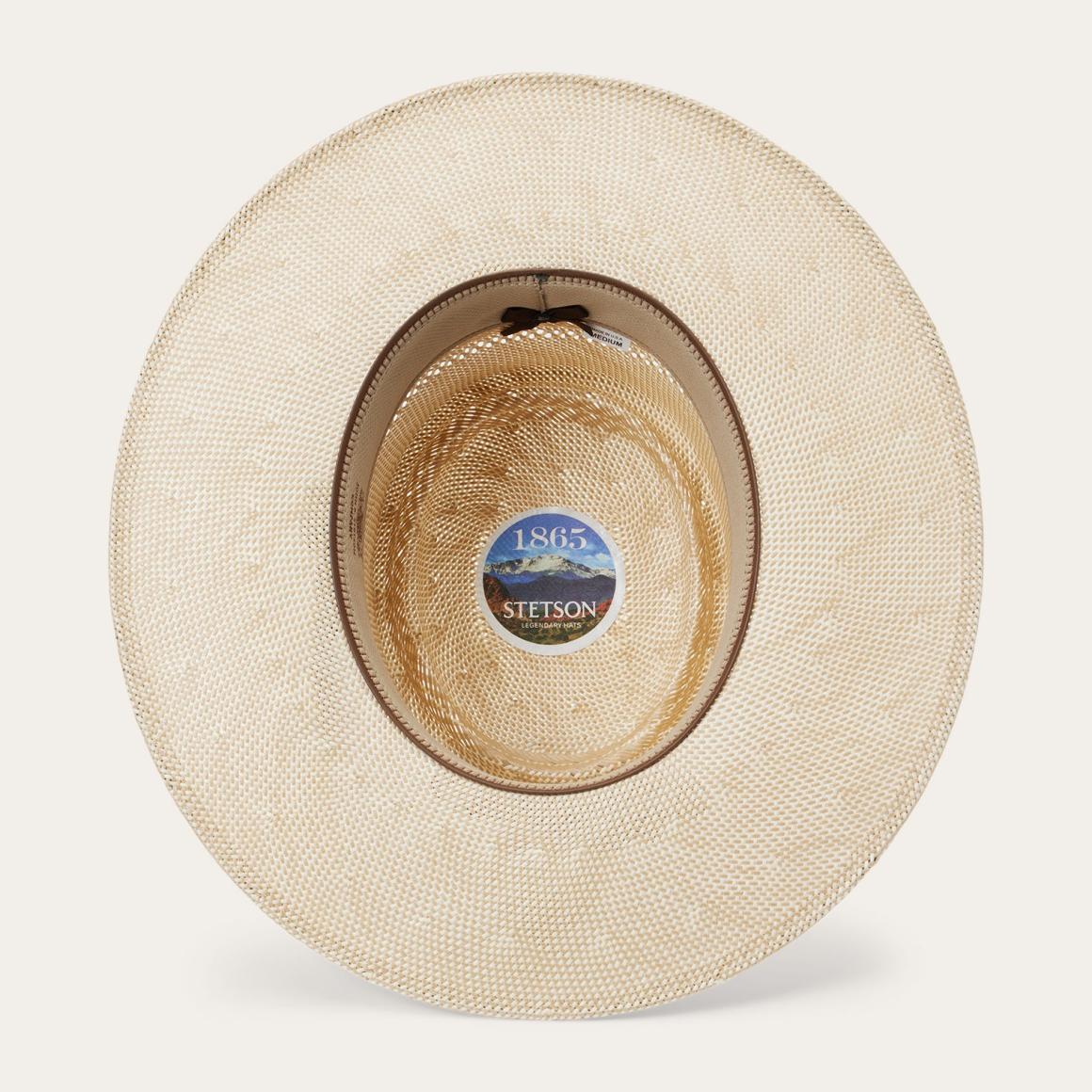 Batterson Straw Hat Ivory/tan Men/Women Stetson Fedora