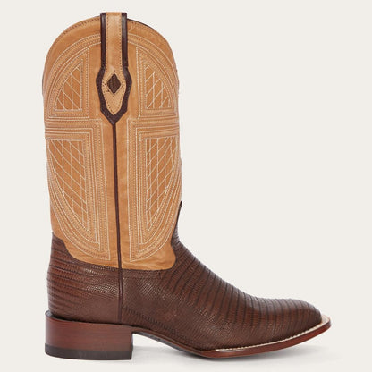 Beaumont Brown Teju Cowboy Boot Brown Men Stetson Exotics