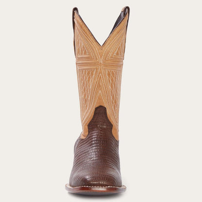 Beaumont Brown Teju Cowboy Boot Brown Men Stetson Exotics