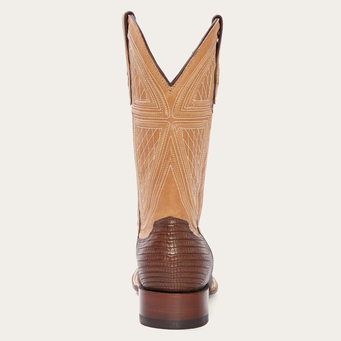 Beaumont Brown Teju Cowboy Boot Brown Men Stetson Exotics