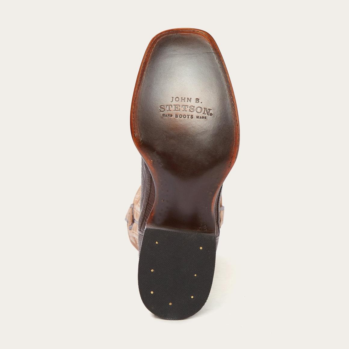 Beaumont Brown Teju Cowboy Boot Brown Men Stetson Exotics