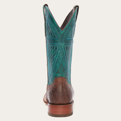 Big Horn Tobacco Alligator Cowboy Boot Brown Men Stetson Western