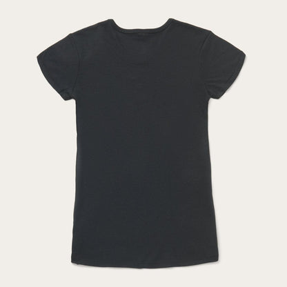 Bison Graphic Tee Black Women Stetson Tees