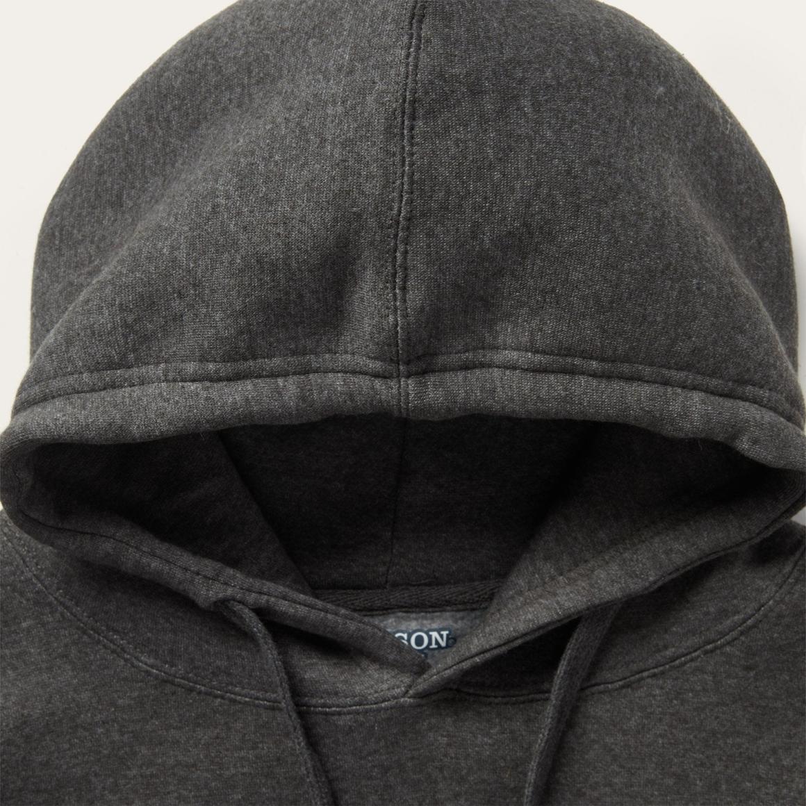 Bison Hoodie Grey Men Stetson Sweaters & Hoodies