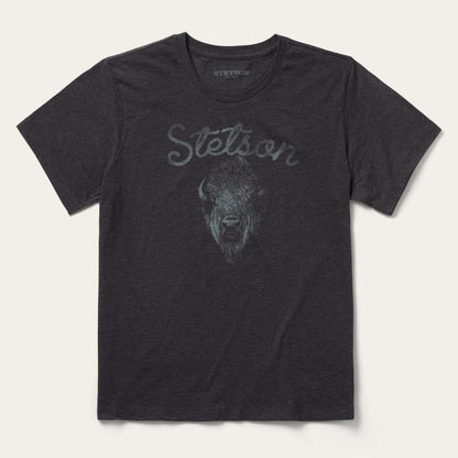 Bison Spirit Graphic Tee Black Men Stetson Tees